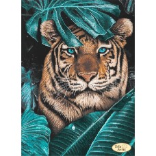 Схема для вишивки бісером  ТА-491 "Тигр в джунглях" (Схема або набір)